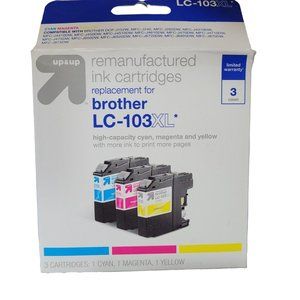 Brother LClc103XL 3 Color Printer Ink Cartridge Remanufactured (Up&Up)